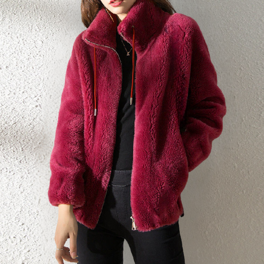 Keilani women's soft warm jacket cozy relaxed fit sustainable casual layering piece for cold weather