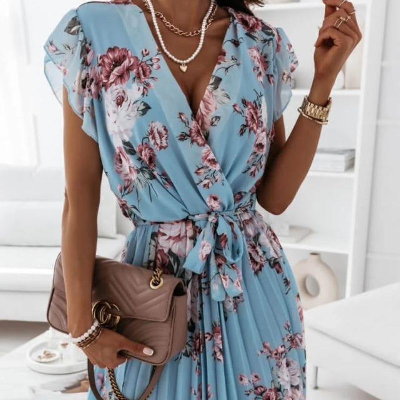 Ciela Rose midi dress light breathable fabric feminine silhouette perfect for effortless summer chic