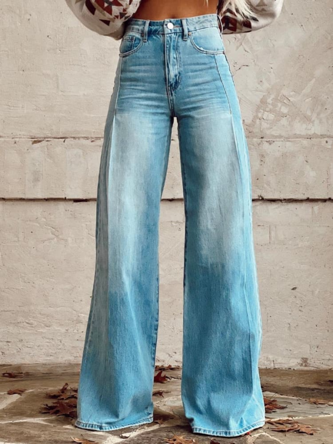 Women's elegant wide leg trousers high waist loose fit versatile neutral tones all-day comfort