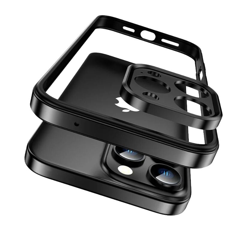 Prismor iPhone aluminum alloy frame case minimalist ultra-durable with free camera protection
