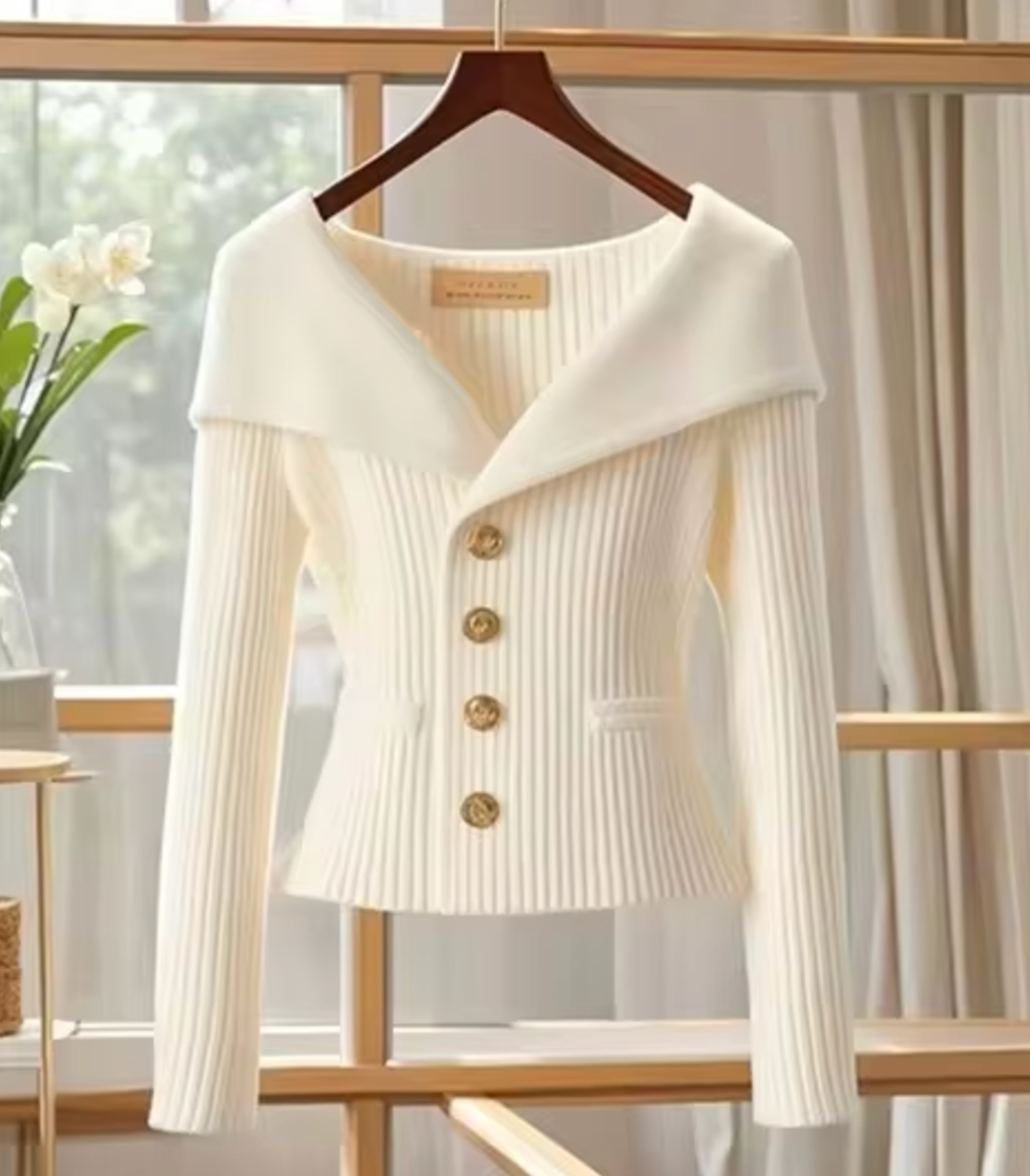 Women's short lightweight knit cardigan tailored fit soft touch transitional seasons versatile layer