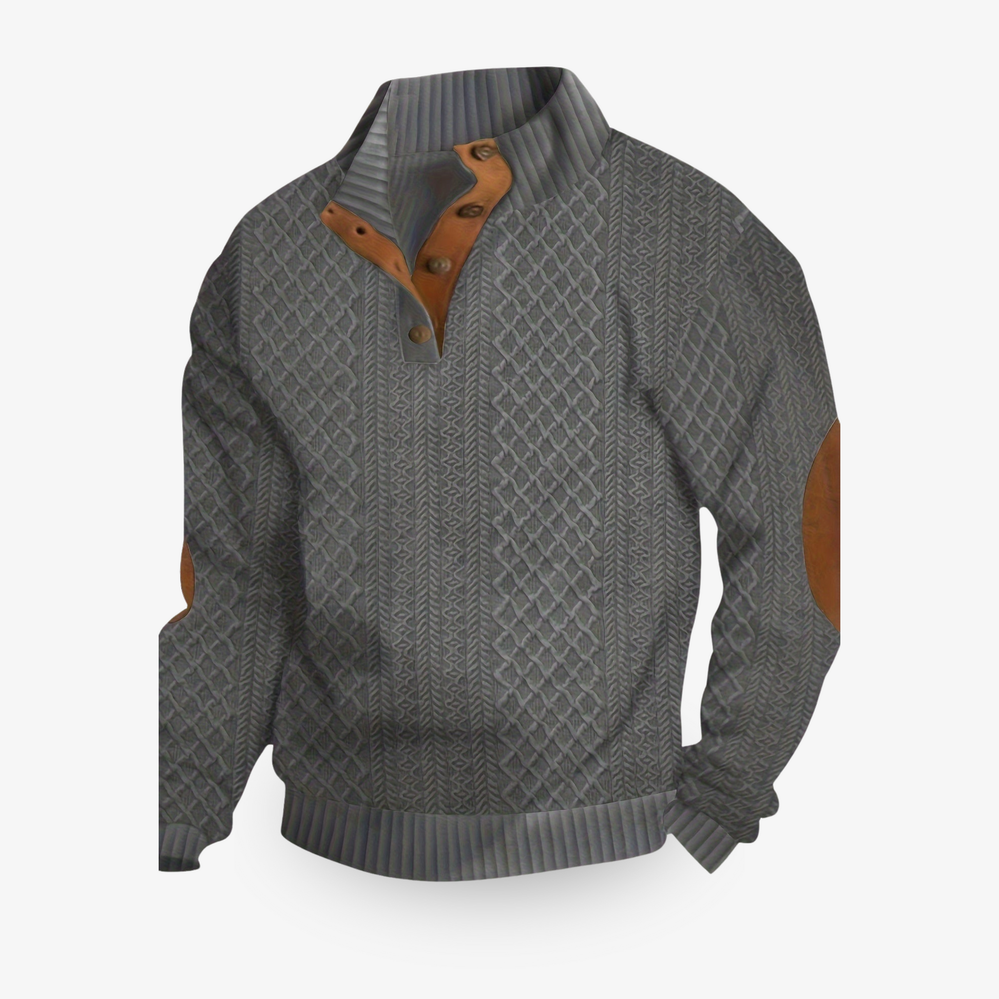 Men's Nico luxe knit sweater soft cozy clean silhouette perfect for layering in cold winter days