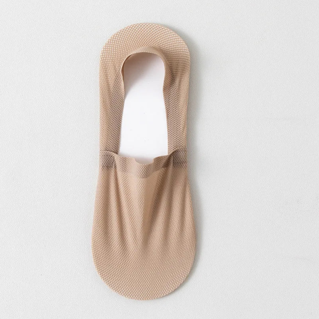Madison low-cut invisible socks breathable anti-slip grip beige neutral discreet silhouette all-day comfort