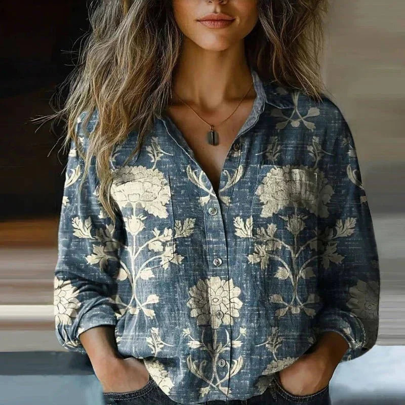 Women's white button-down shirt hip-length classic collar lightweight breathable layering top