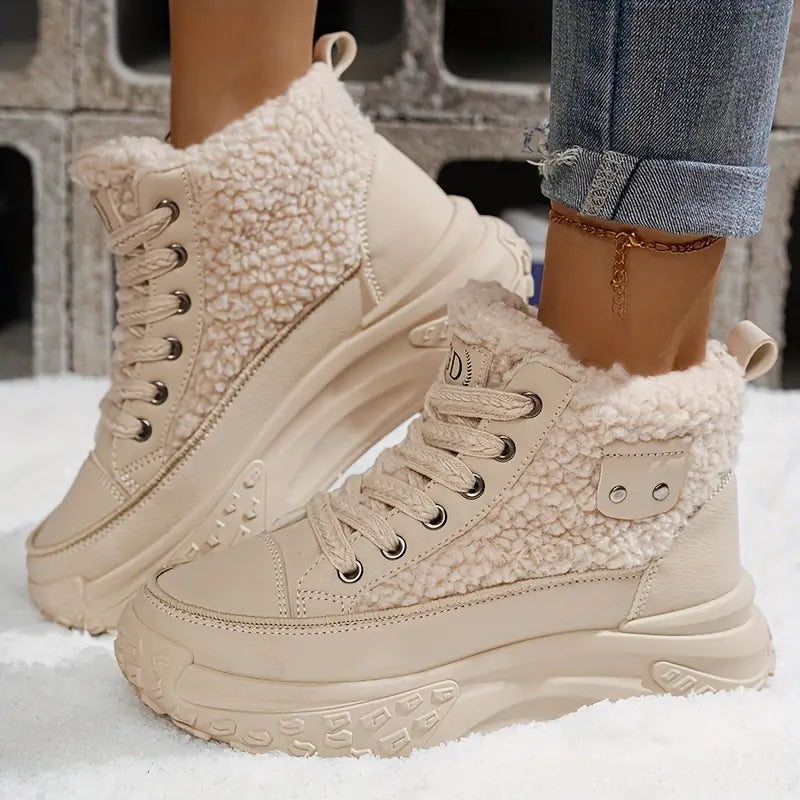 Women's winter ankle boots neutral low-profile silhouette cold-weather everyday versatile elegant style