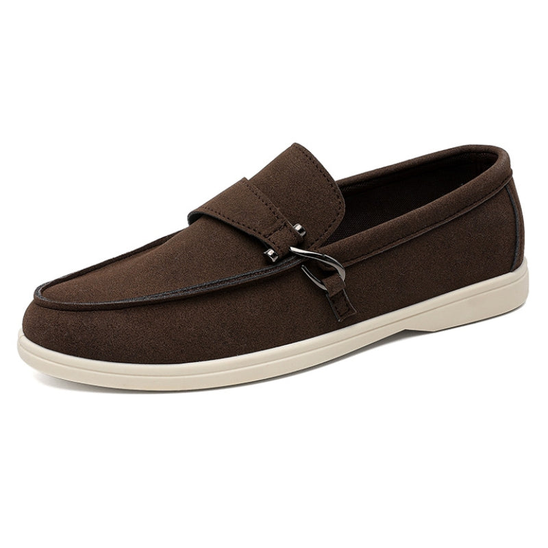 Bellandi slip-on loafers in neutral tones, unisex laceless design with lightweight cushioned build