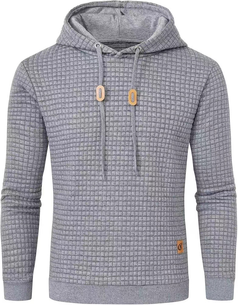 Onni men's pullover hoodie casual streetwear long sleeve with adjustable drawstring, comfortable fit