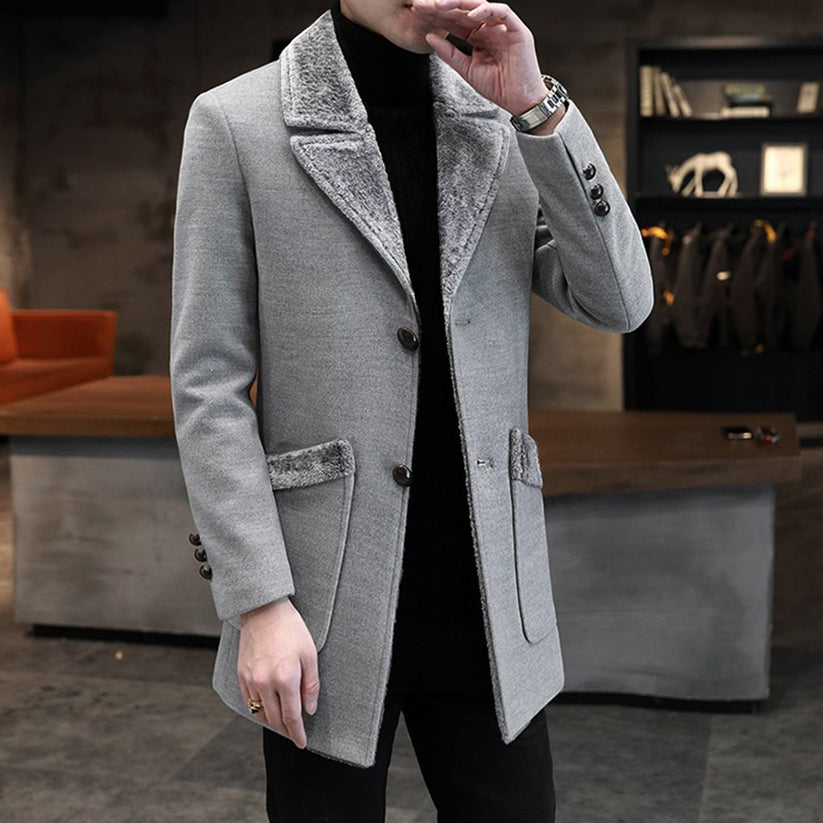 Men's Mario jacket timeless cut premium quality versatile navy blue formal casual durable