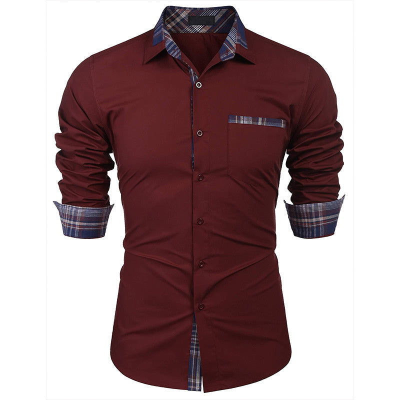 Men's Jeff long sleeve shirt modern fit cozy autumn winter warmth versatile layered styling
