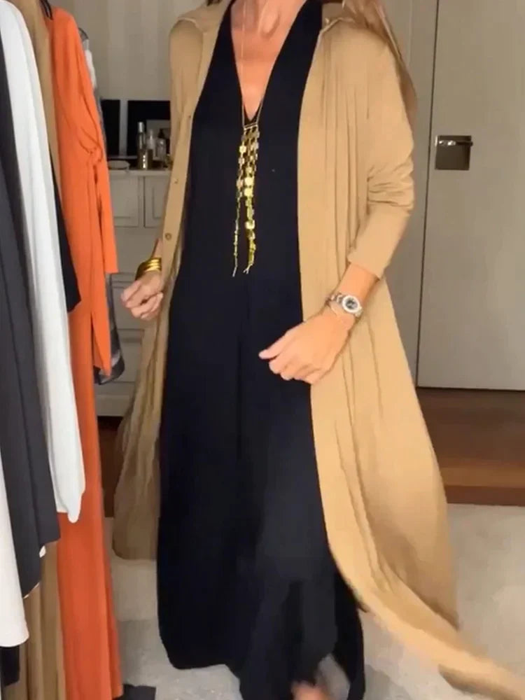 Nina elegant solid color vest modern fluid cut soft lightweight layer office everyday comfort