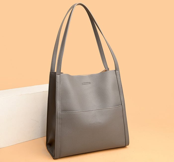 Ruby handmade vegan leather shoulder bag minimalist silhouette eco-chic sustainable everyday style