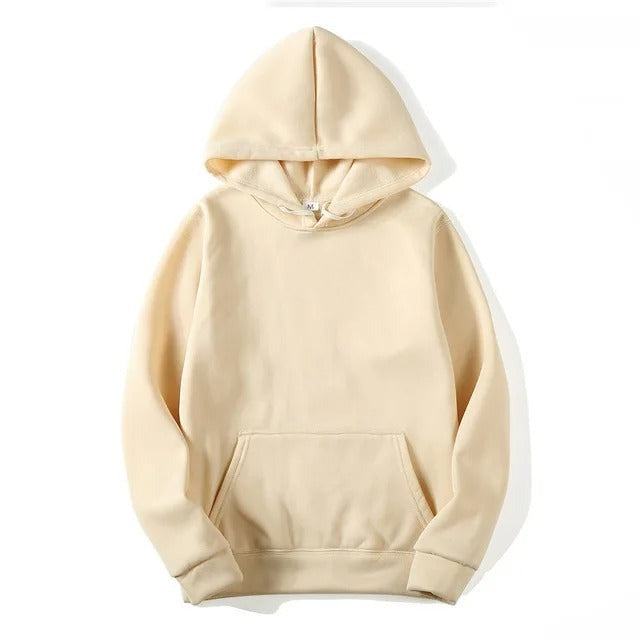 Women's solid cotton hoodie lightweight breathable everyday casual pullover with minimalist clean design