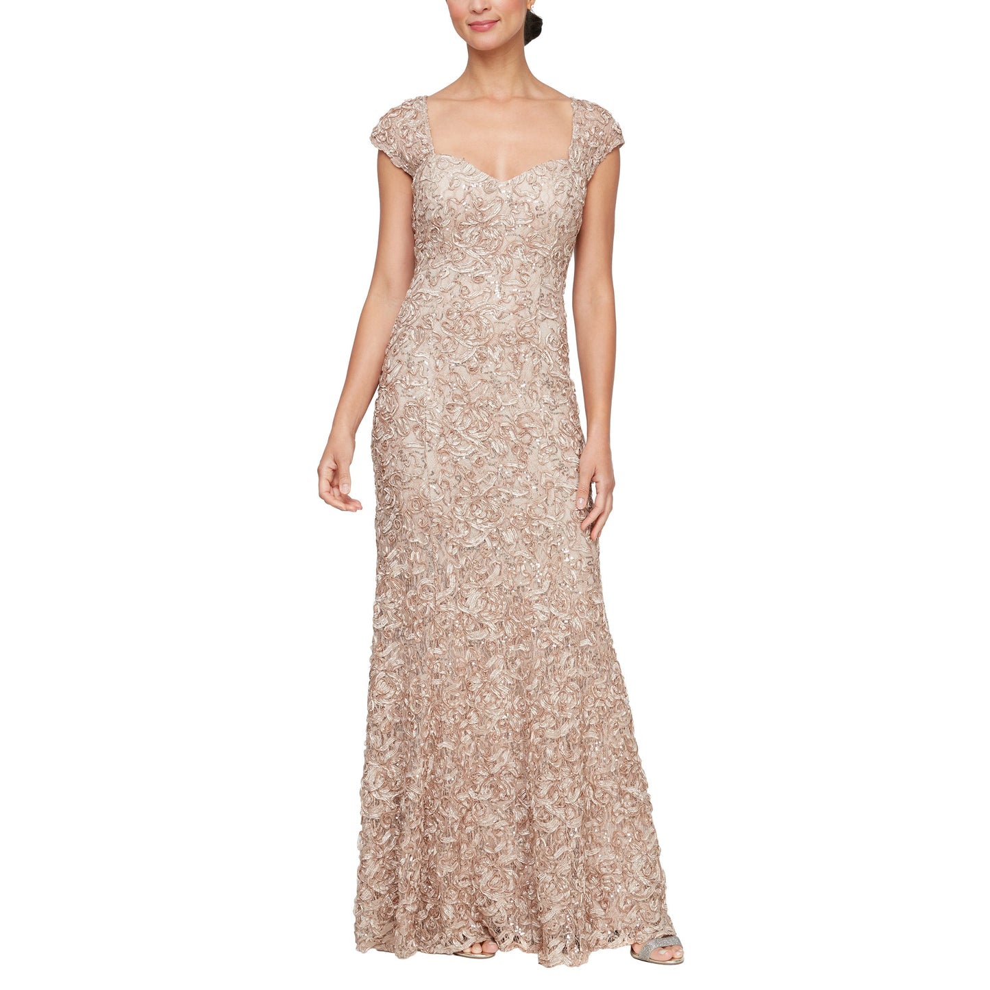 Alex Evenings 81122588 Long Evening Mother of the Bride Dress - Urbann-Vibe
