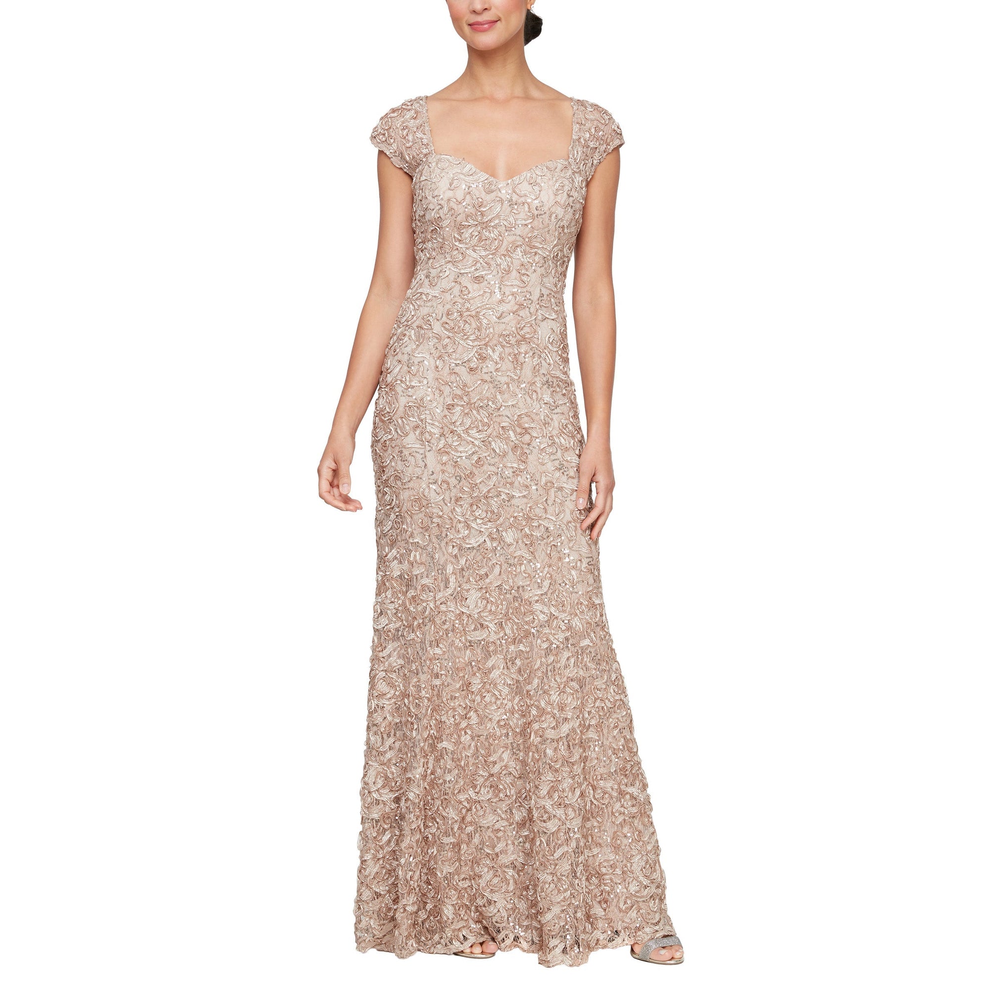 Alex Evenings 81122588 Long Evening Mother of the Bride Dress - Urbann-Vibe