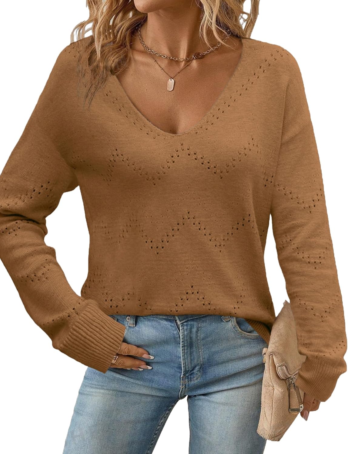 Mathilda women's elegant long sleeve top slim flattering fit soft fabric versatile layering essential