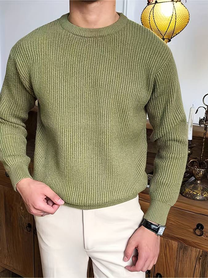 Men's Wesley warm knit pullover sweater soft comfortable everyday winter style