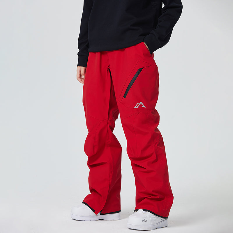 Women's Searipe SnowTech waterproof snow pants, 10K breathable black ski trousers with fully taped seams