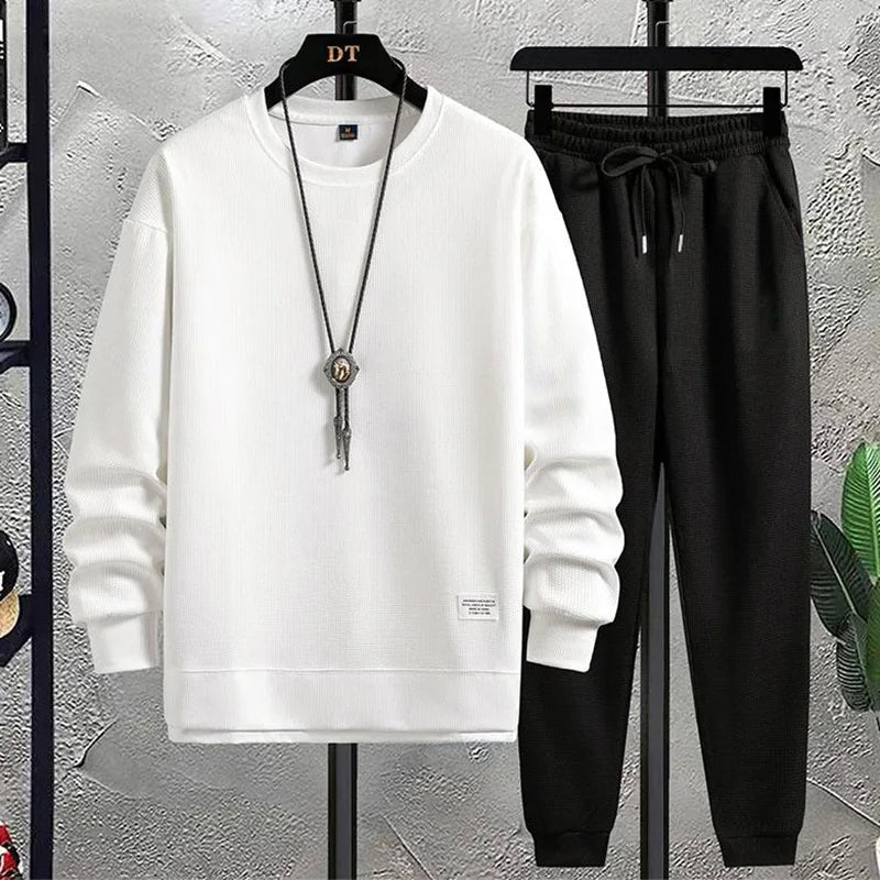 Meridian soft knit lounge two-piece set relaxed fit sweater and joggers minimalist everyday casual