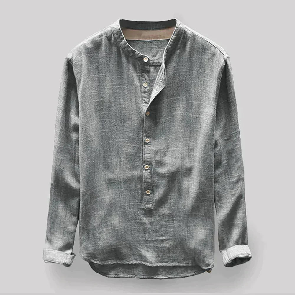 Eloura-Moda men's classic shirt regular cut breathable natural fabric timeless elegant style