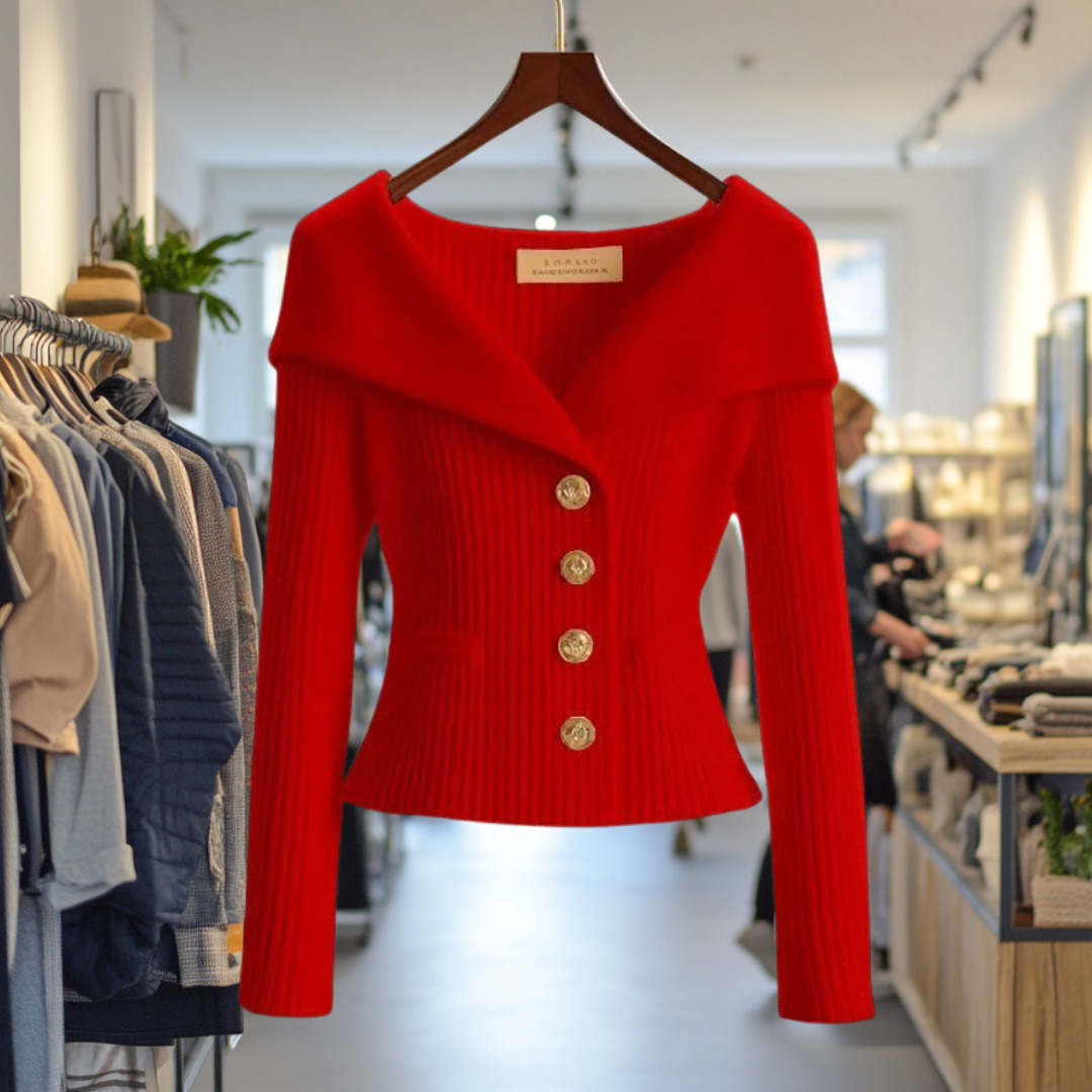 Women's luxury knit vest elegant pattern soft wool-blend silhouette refined timeless style