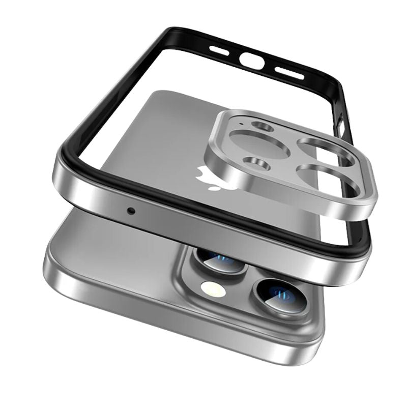 Prismor iPhone aluminum alloy frame case minimalist ultra-durable with free camera protection
