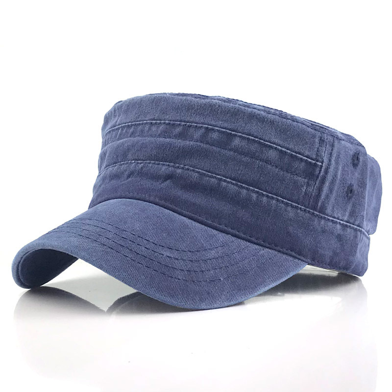 Men's retro military cap vintage silhouette with modern details, classic structured fit