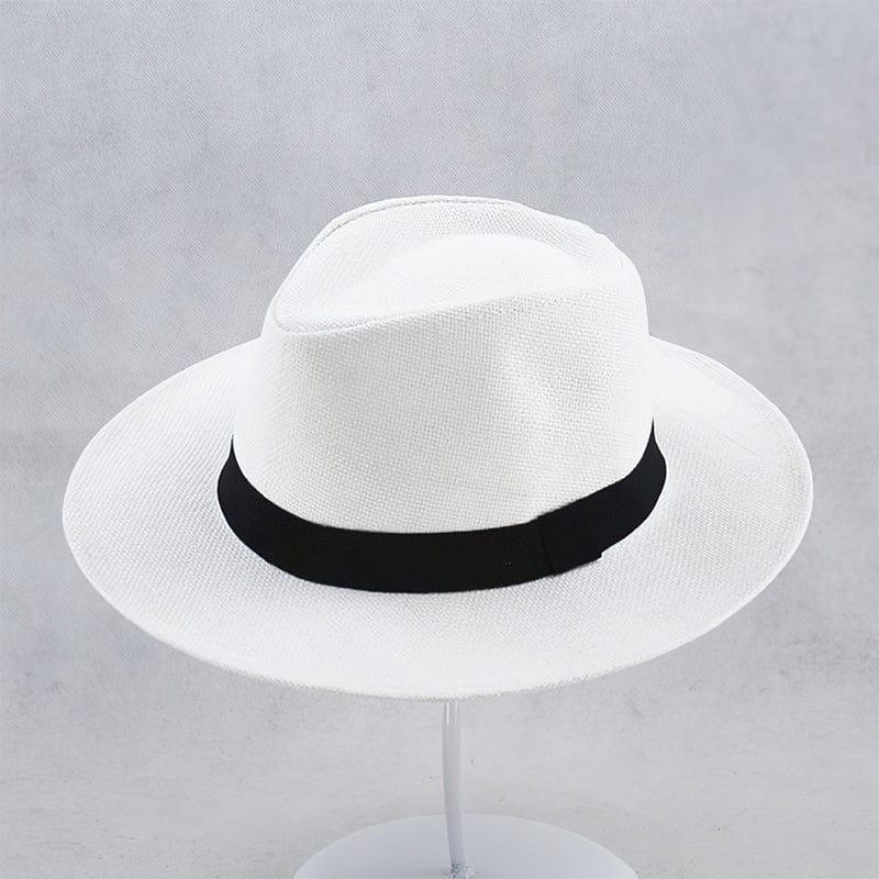 Carolus handmade Panama hat for men, natural straw wide-brim classic style, Ecuador-crafted summer accessory