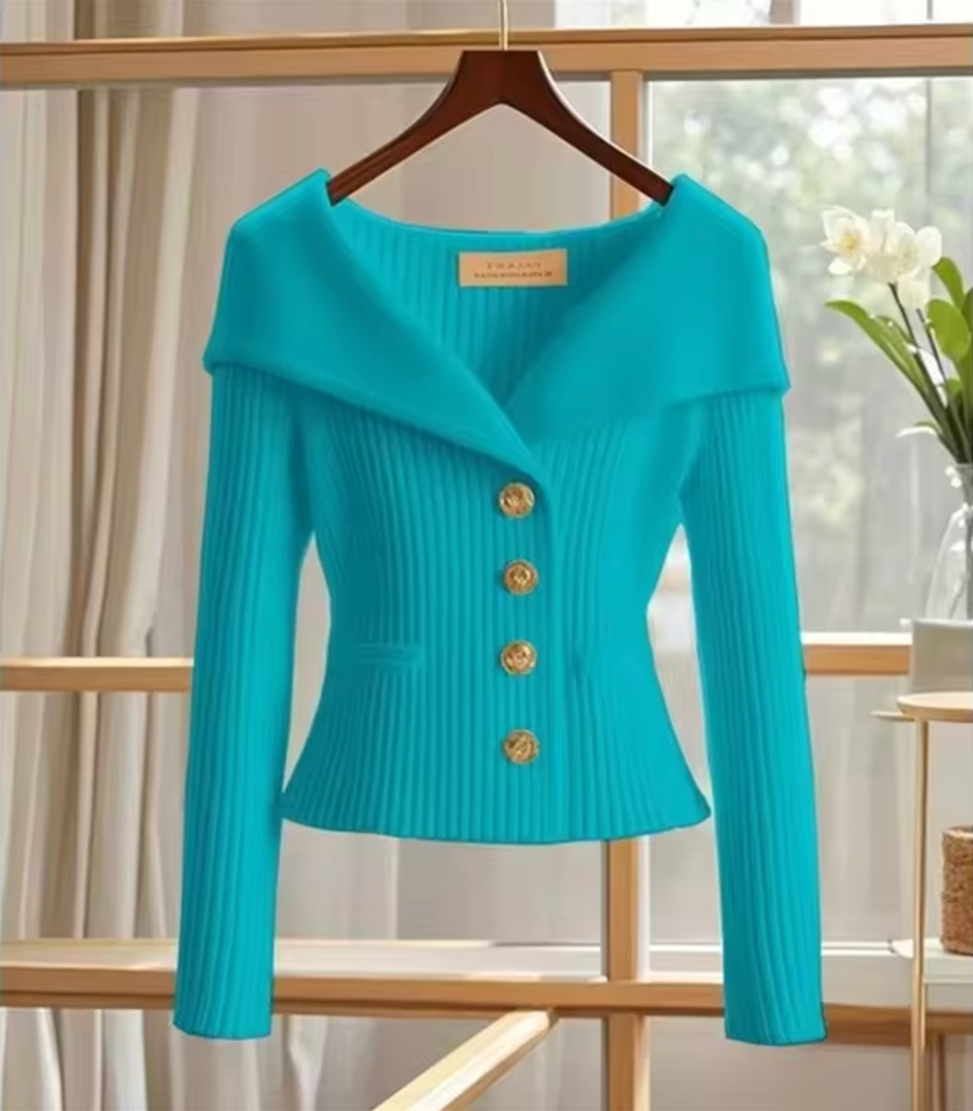 Women's short lightweight knit cardigan tailored fit soft touch transitional seasons versatile layer