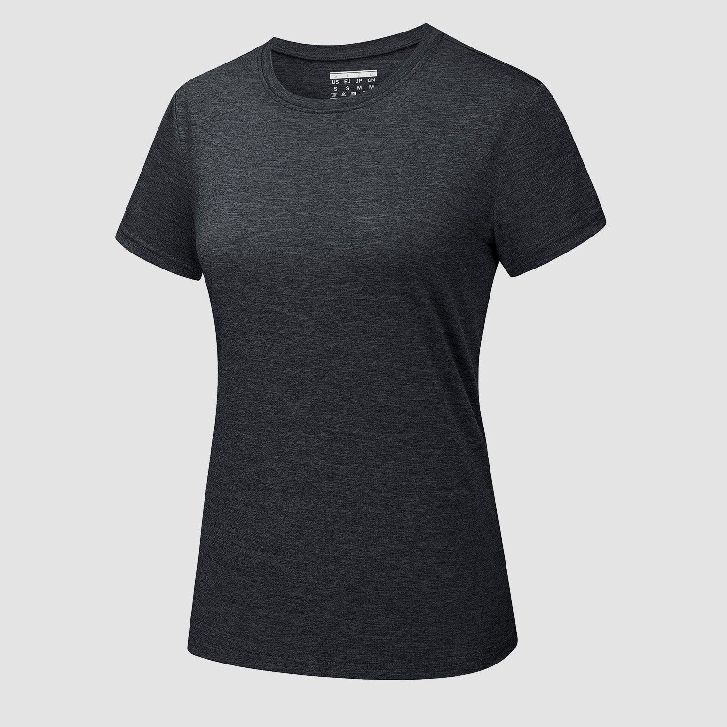 Women's quick-dry running t-shirt lightweight breathable short sleeve moisture-wicking workout top