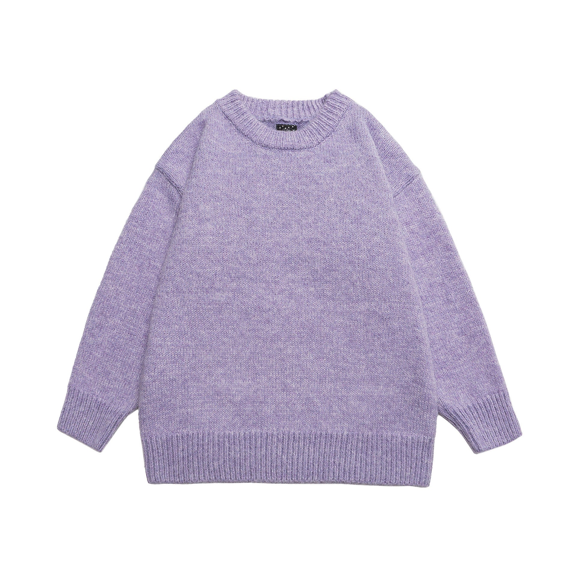 Men's classic straight-fit wool sweater in neutral tone, premium warmth for everyday versatile style
