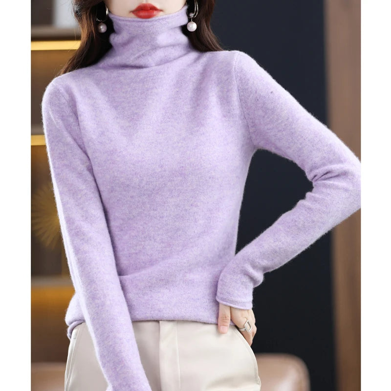 Women's regular-fit knit sweater in timeless elegant style with cozy warmth for everyday versatile wear