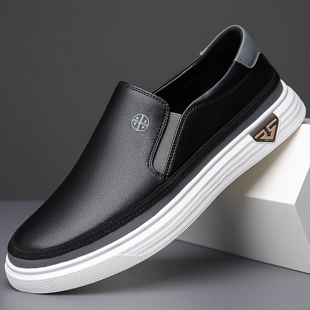 Men's slip-on loafers timeless elegant silhouette lace-free design for smart casual professional wear