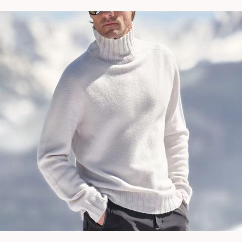 Men's neutral pullover sweater soft fabric timeless classic design for everyday luxury comfort wear