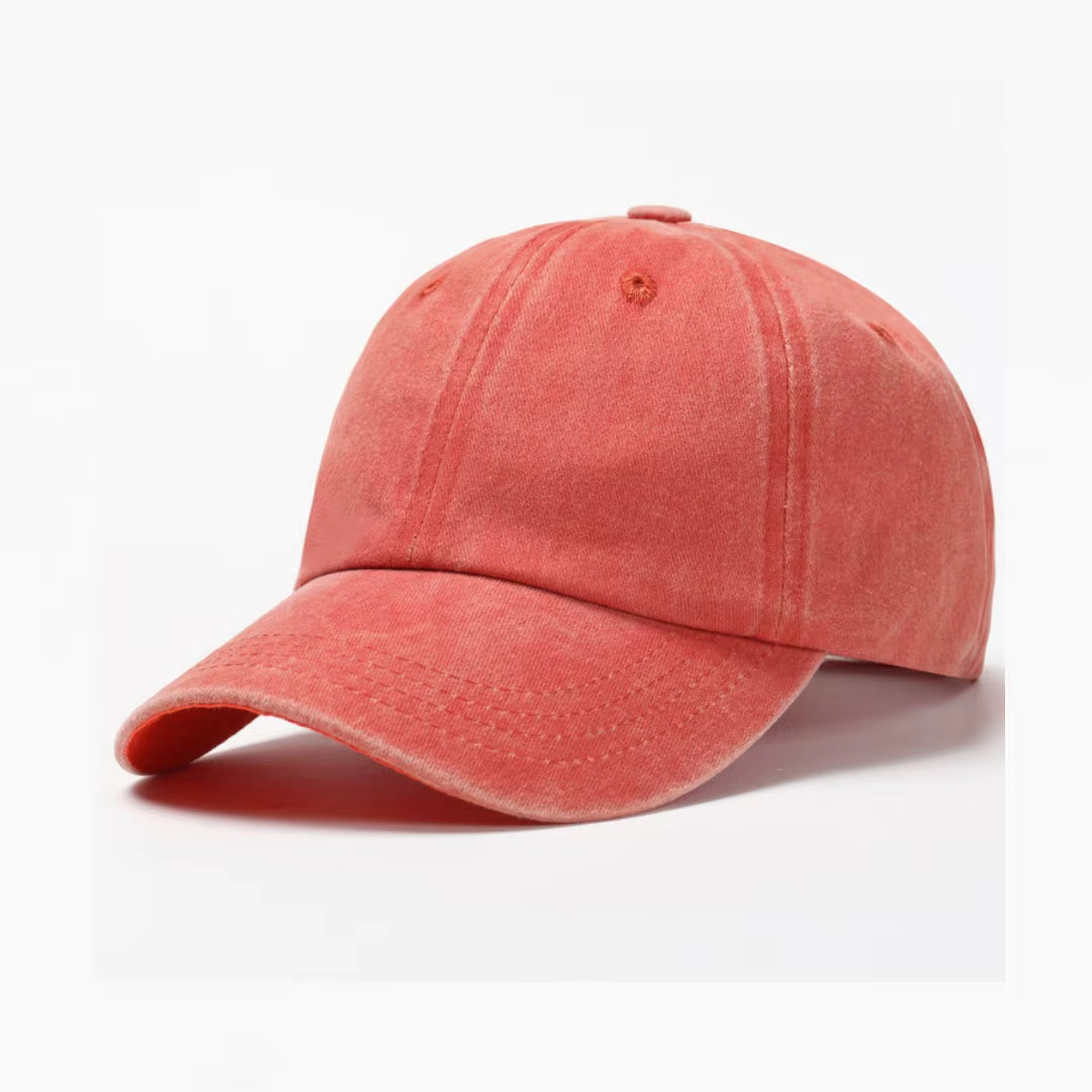 Heritage washed cotton baseball cap unisex low-profile adjustable strap casual everyday hat