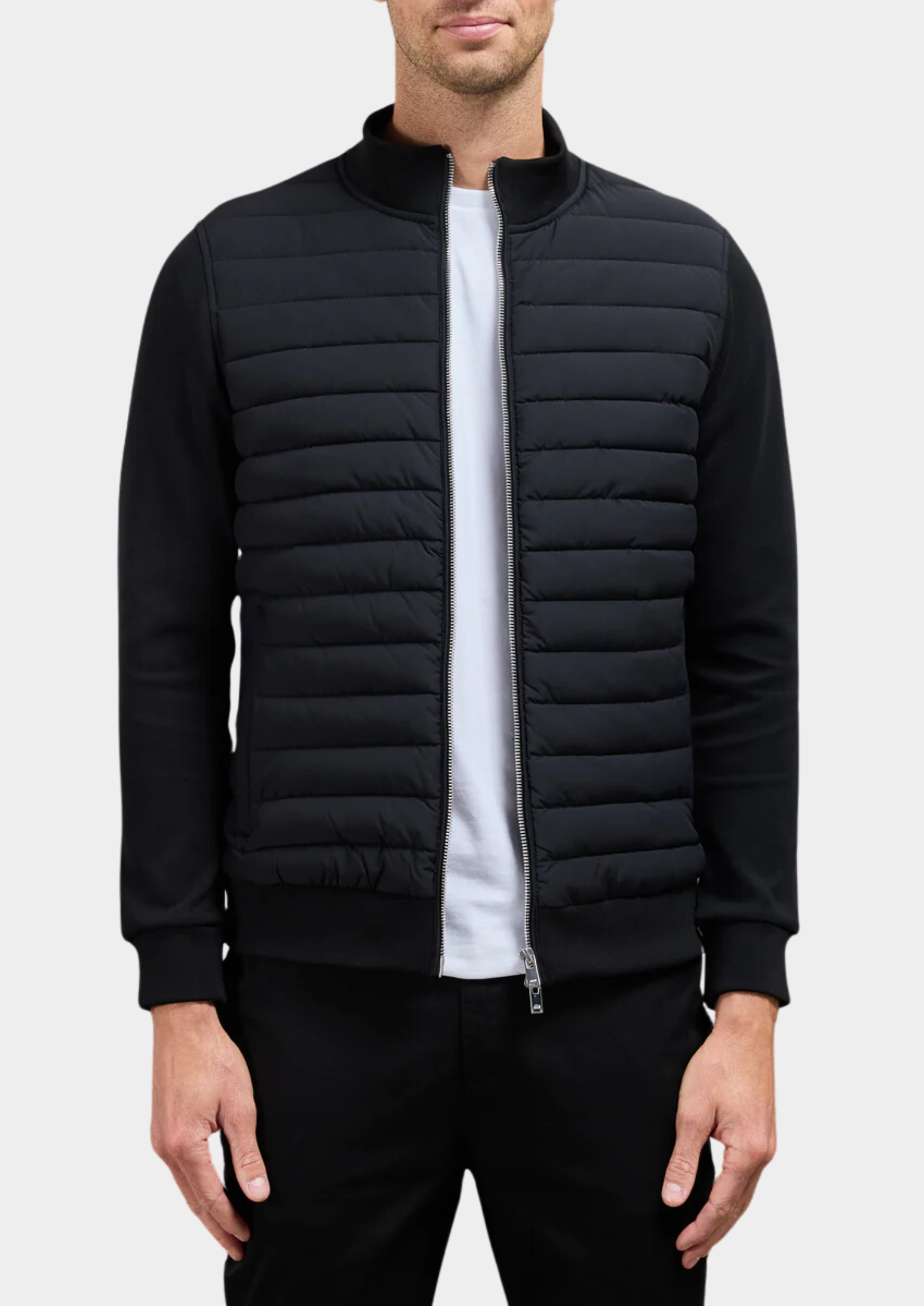 Men's hybrid jacket weatherproof urban adventure coat water-repellent versatile city outdoor style