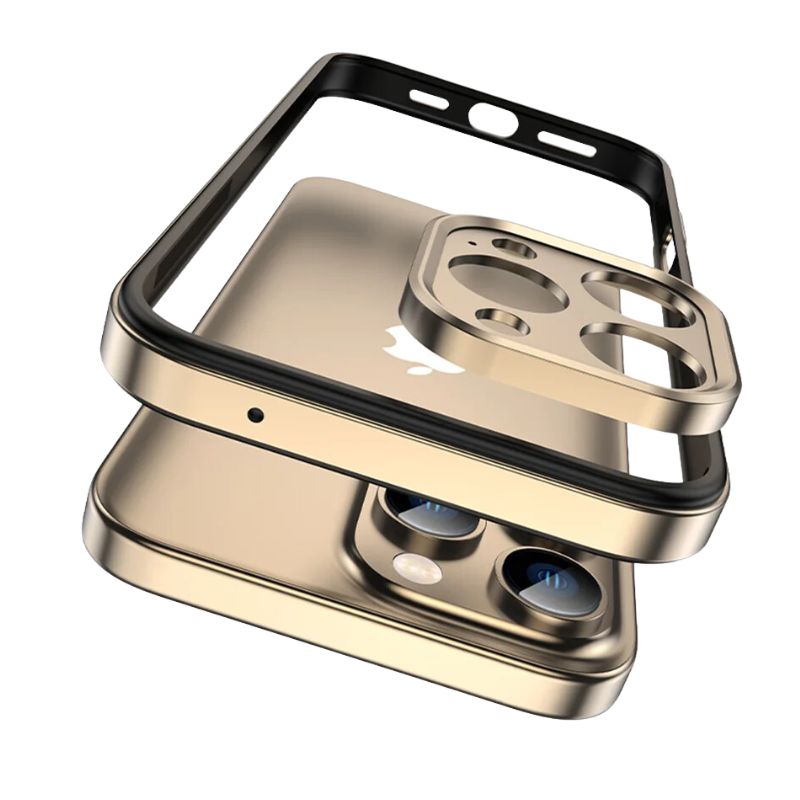 Prismor iPhone aluminum alloy frame case minimalist ultra-durable with free camera protection