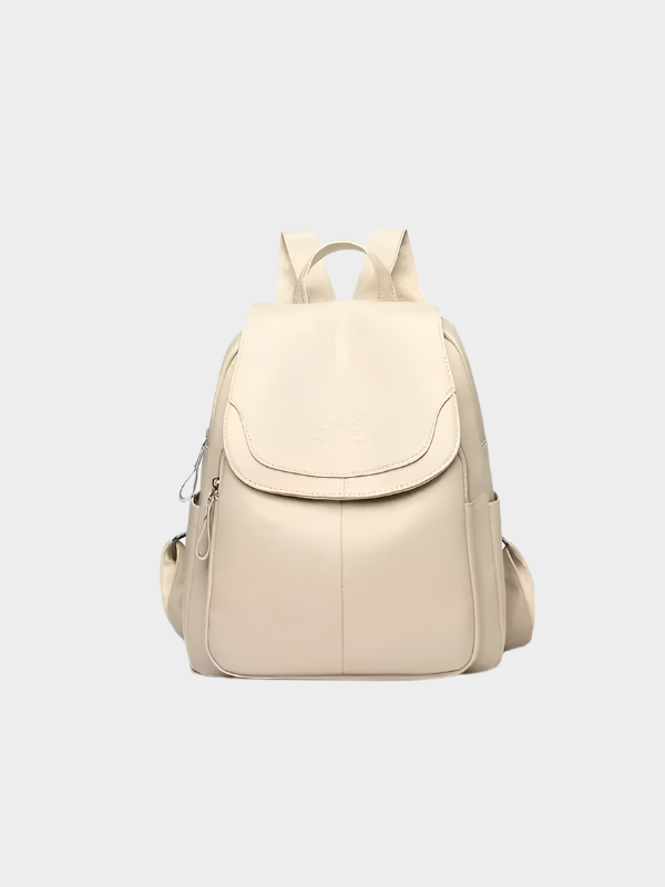 Fatiha women's anti-theft backpack elegant black secure closure modern professional daily use