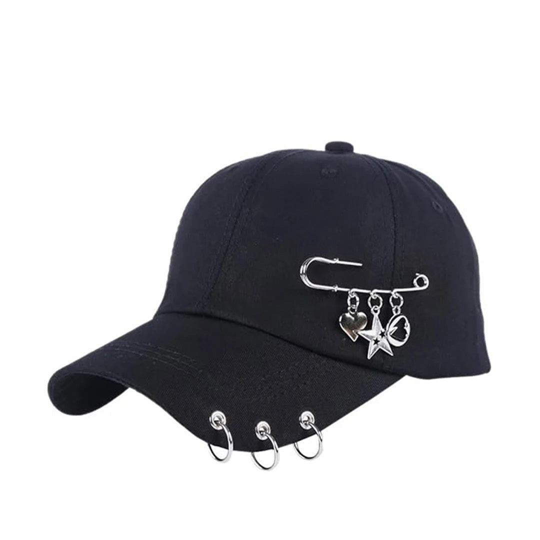 Fragment Pierced Black Hat - Wavlynn