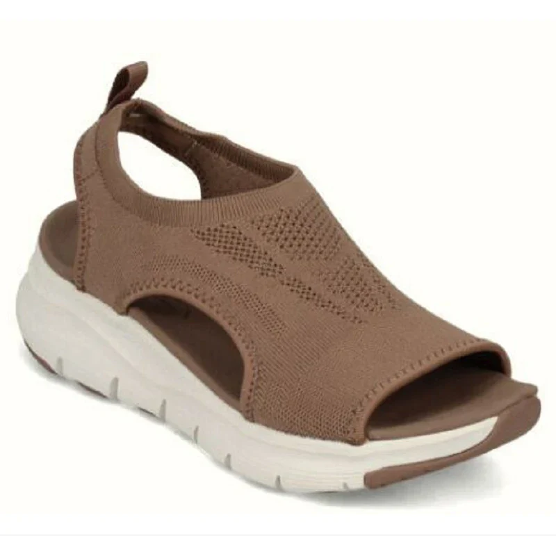 Women's breathable mesh slip-on sandals with cushioned sole in sporty everyday comfort style