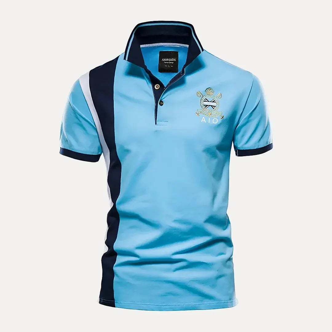 Aaron Knox men's premium polo shirt bold color durable soft fabric elegant embroidered design