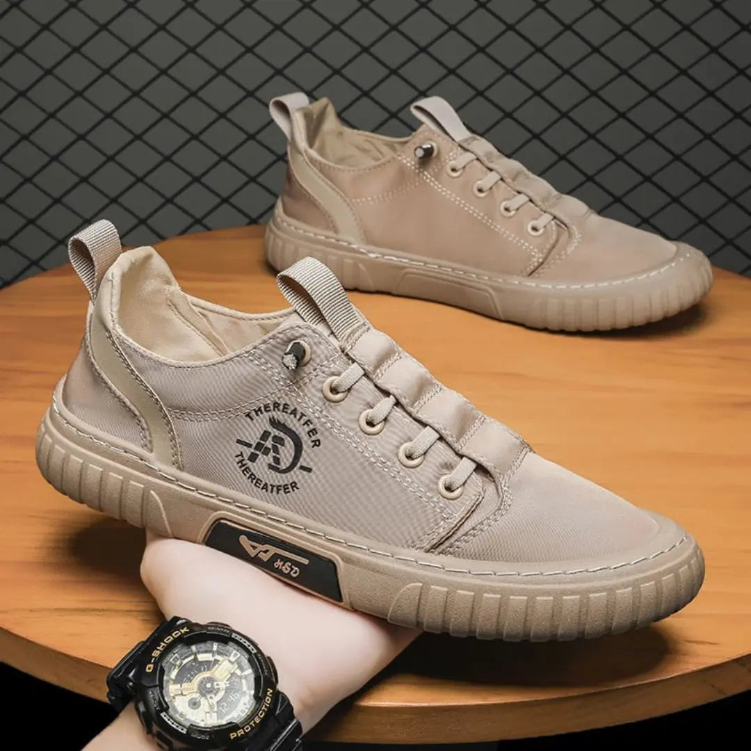 Adrian canvas sneakers rugged lightweight urban style reinforced toe cap breathable flexible fit