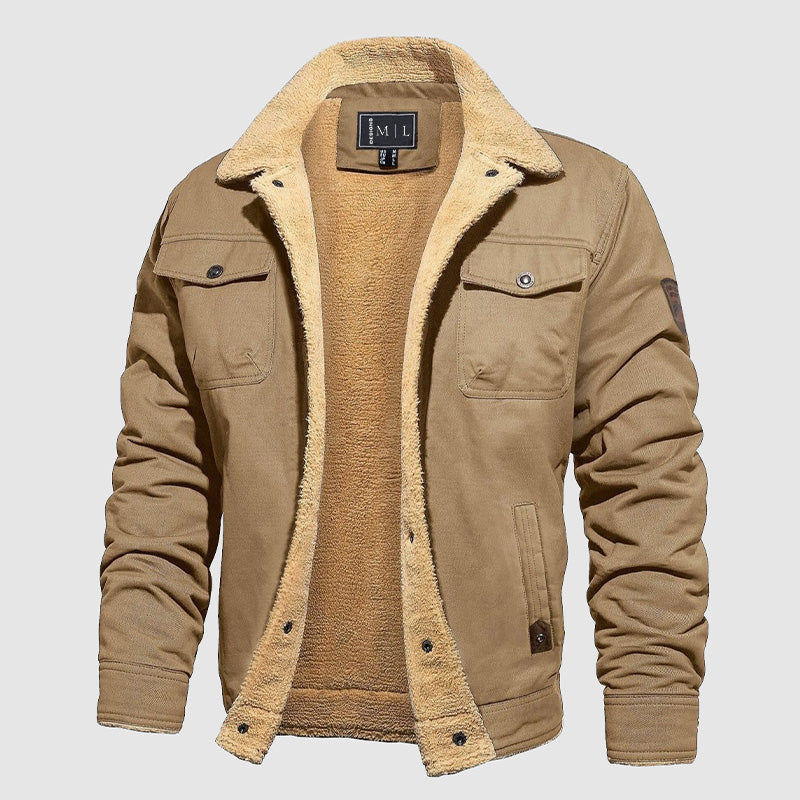 Navy blue pilot jacket slim fit soft cotton lining ribbed cuffs aviator style everyday outerwear