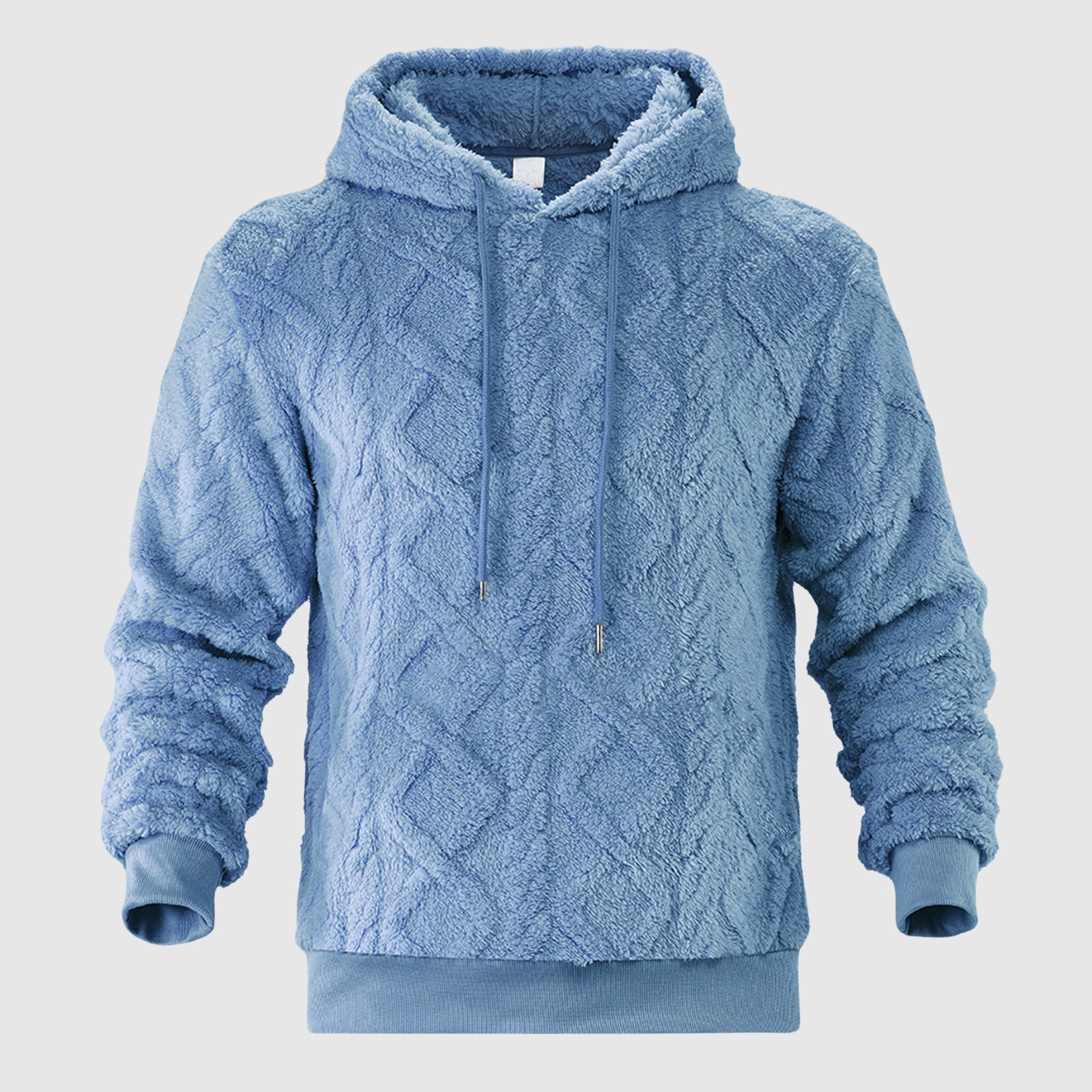 Alessandro Veneti plush velvet hoodie in luxury lounge wear style with refined silhouette