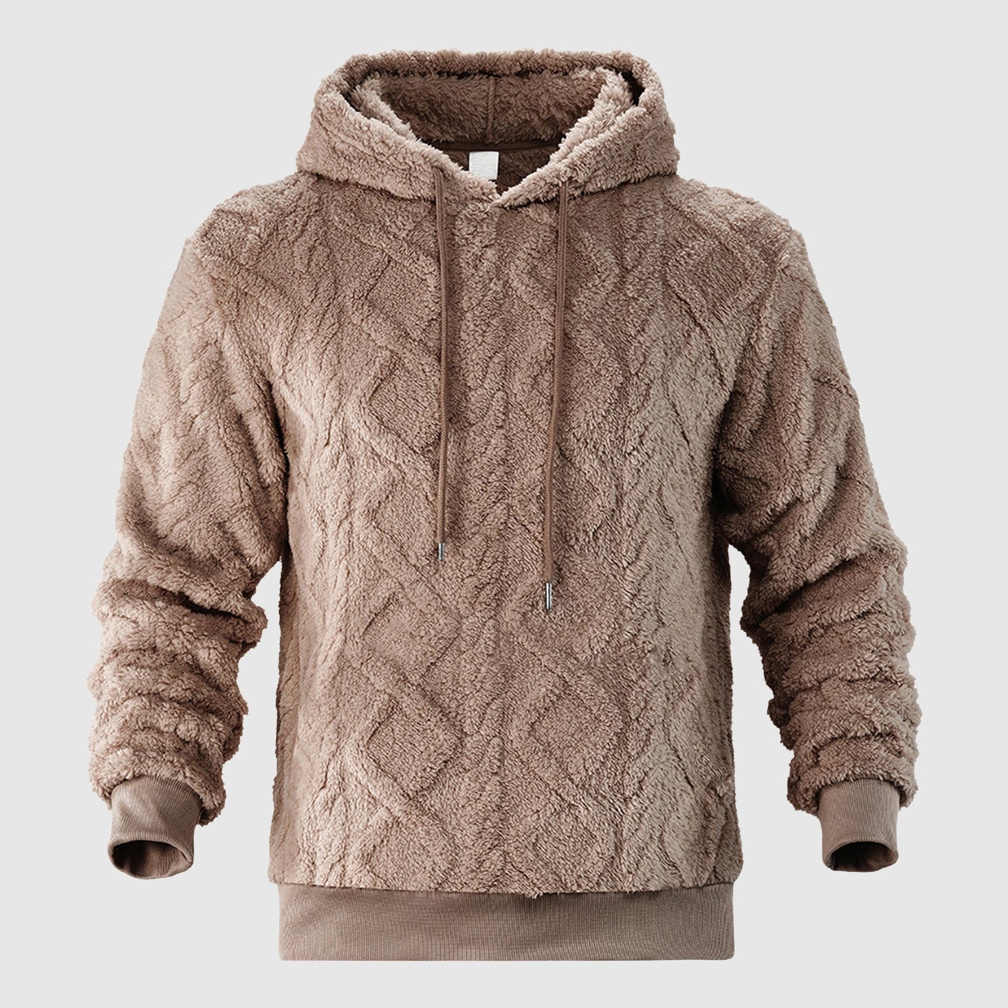 Alessandro Veneti velvet hoodie luxury plush lounge wear soft poly-blend silhouette everyday comfort