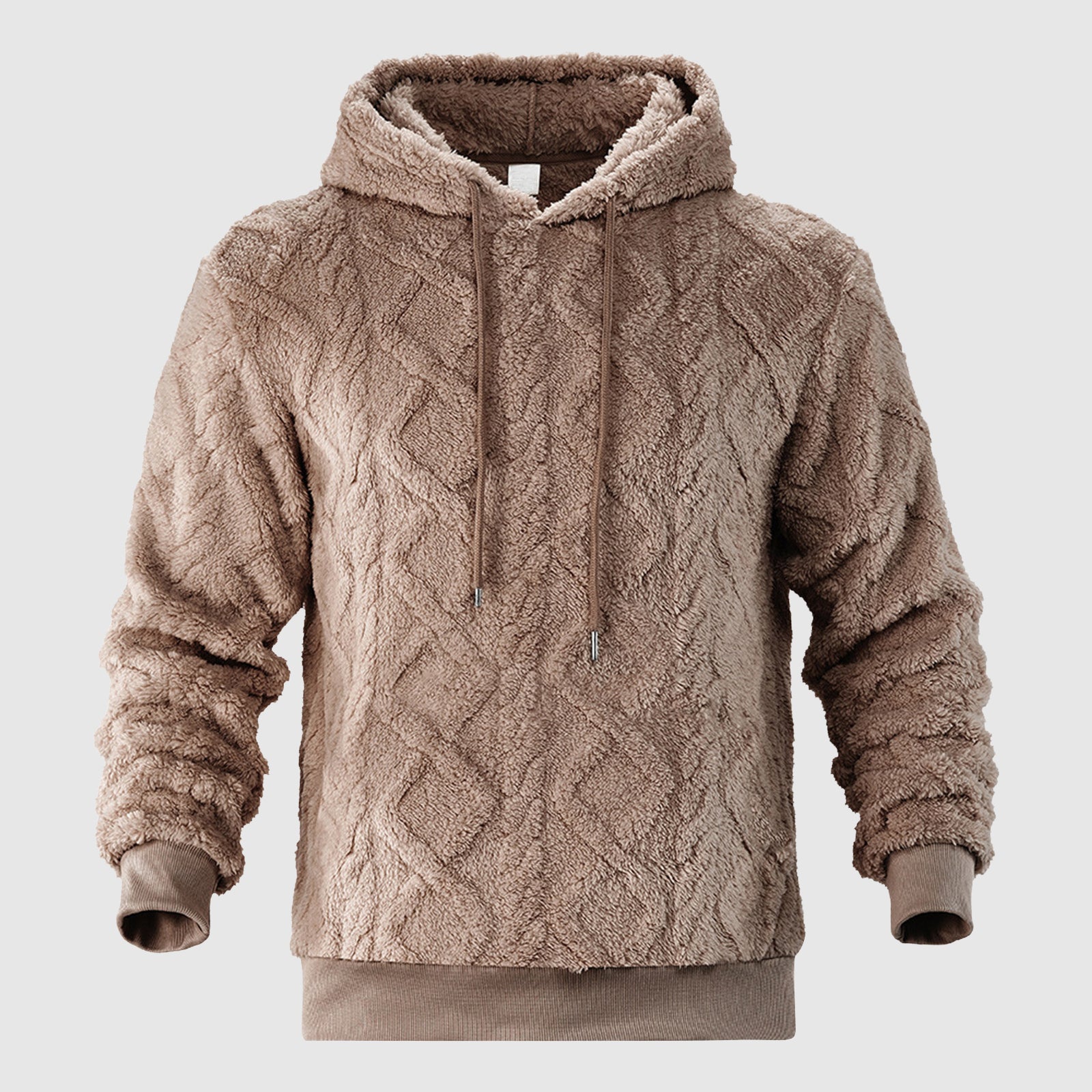 Alessandro Veneti velvet hoodie luxury plush lounge wear soft poly-blend silhouette everyday comfort