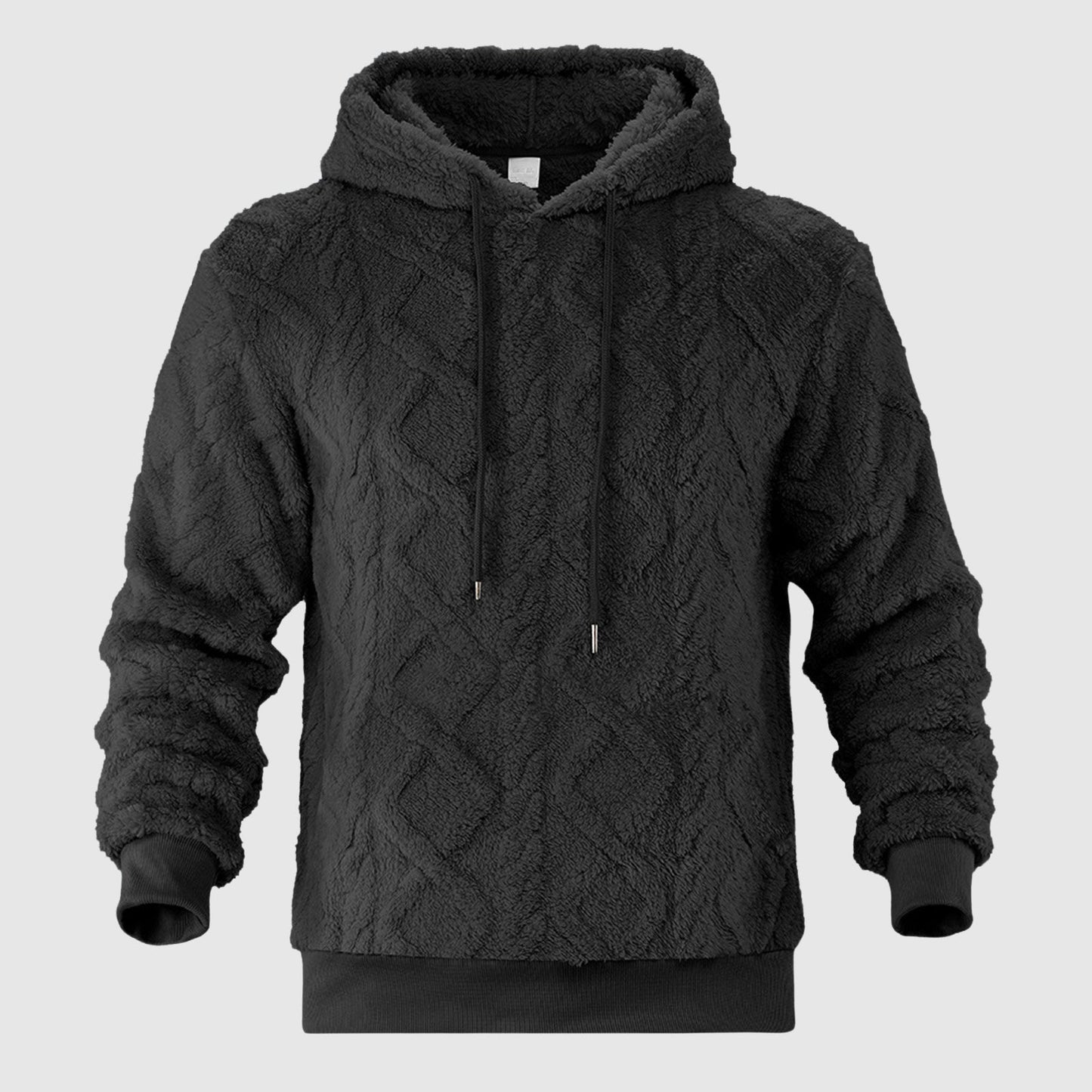 Alessandro Veneti plush velvet hoodie in luxury lounge style with fluid drape and refined silhouette