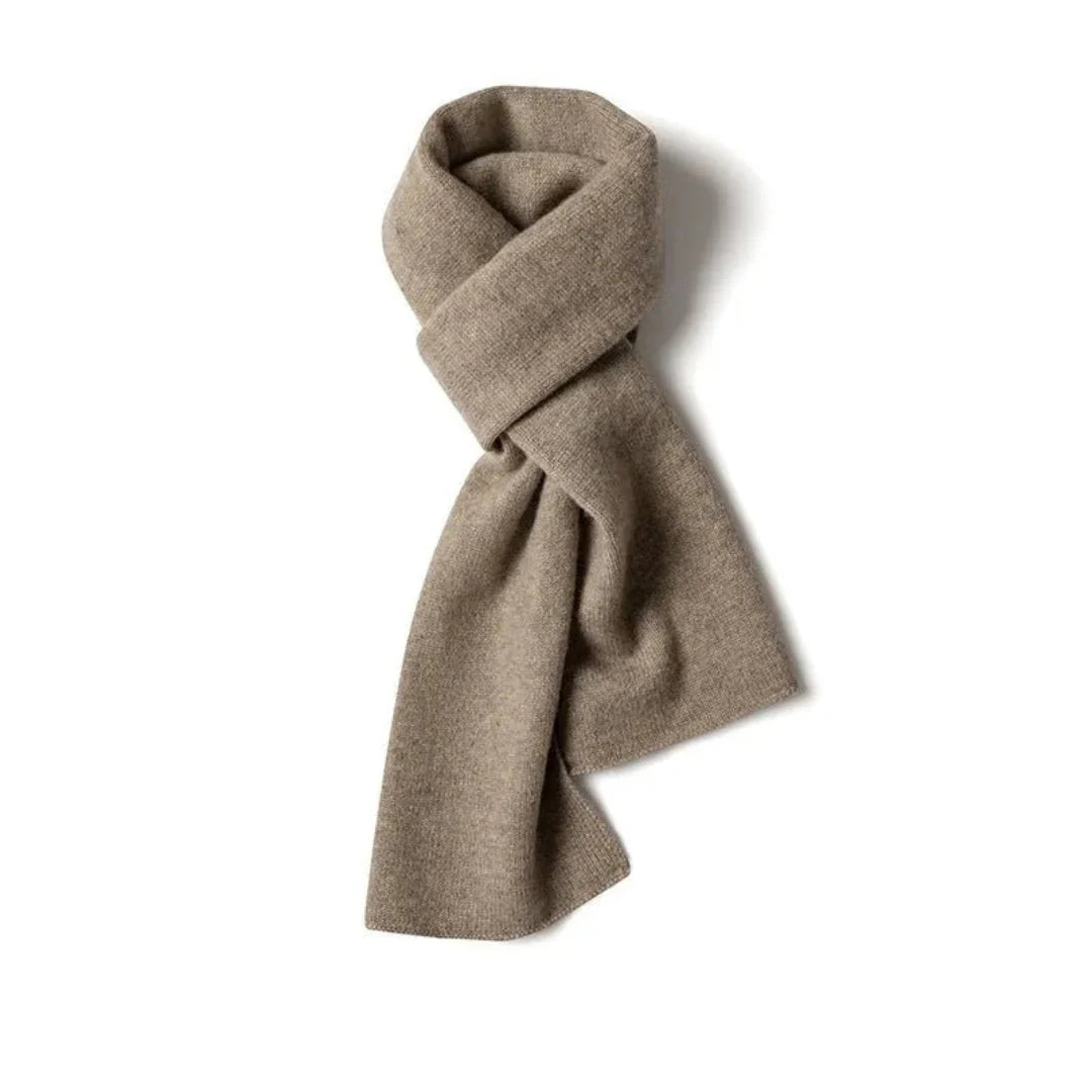 Alia women's ivory cashmere scarf lightweight minimalist wrap ultra-soft luxury cold weather
