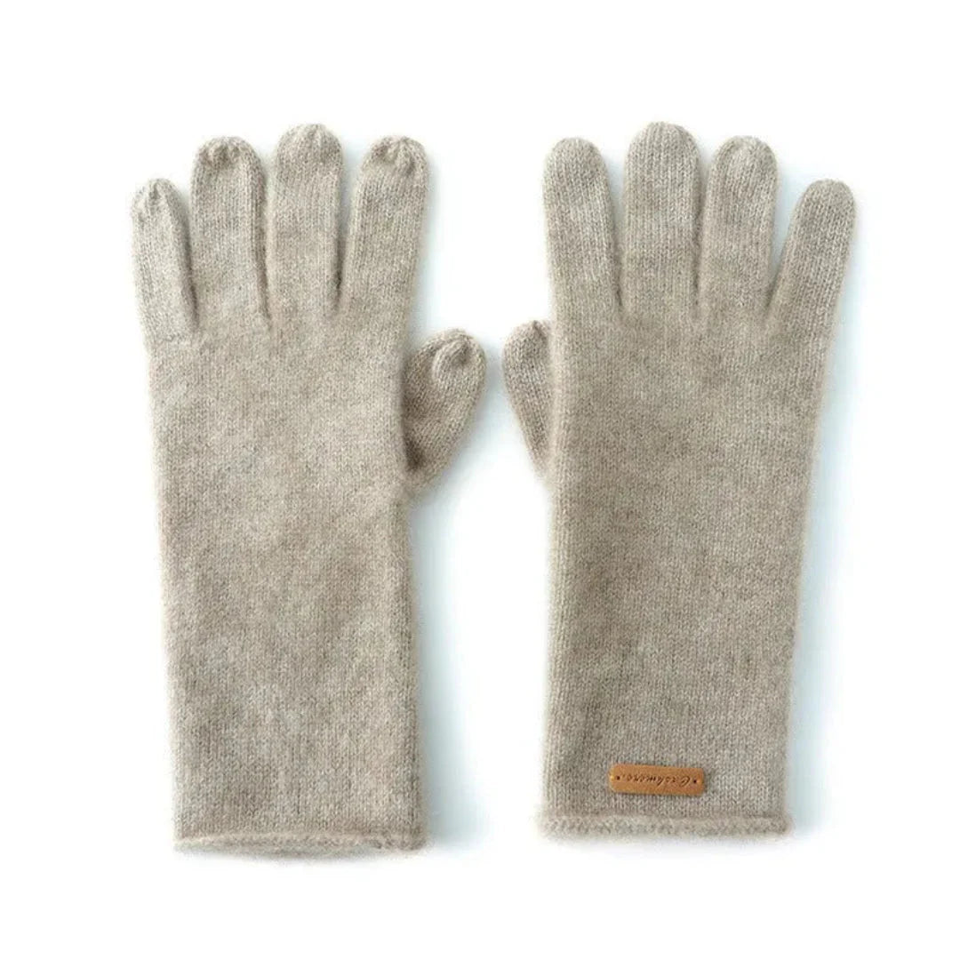 Women's elegant cashmere gloves warm lightweight stretch fit breathable winter accessory
