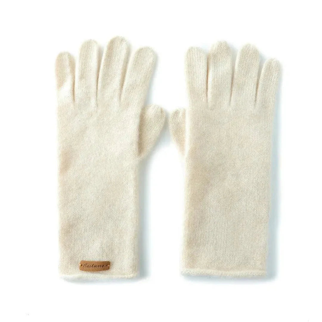 Women's elegant cashmere gloves warm lightweight stretch fit breathable winter accessory