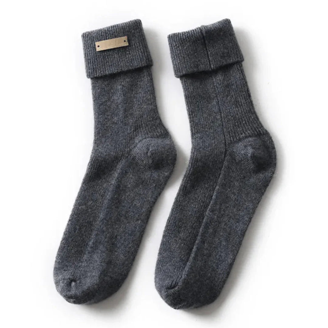 Amelia pure cashmere crew socks soft breathable luxury warmth for cold weather everyday comfort
